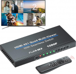 1080P HDMI Quad Multi-Viewer 4x1 &otilde;mblusteta l&uuml;litiga, 4-in-1 Out HDMI Multiviewer Switcher viie kuvamisrežiimiga