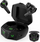 ELLENNE Bluetooth k&otilde;rvaklapid 5.3 P50 Black Gaming Low Latency Wireless TWS Black