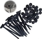 AIHOOM 50tk nailonist kaablisidemed plastist universaalsed autode remondi sidemed auto remondi kinnitamiseks ilma t&ouml;&ouml;riistadeta UV-kindel auto kaitseklambrid (must)