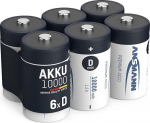 ANSMANN 10000 mAh D suurusega laetav aku (3 pakki 2-st)