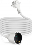 EXTRASTAR 3M lamedate pistikute pikenduskaabel siseruumide pikendusjuhe maanduspistikuga 3G x 1.5mm&sup2; 16A/250V 3680W Valge