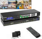 MT-VIKI HDMI Matrix Switch 8 sisse 8 v&auml;lja toetab veebi juhtimist 3,5 mm stereoheli IR-puldiga Rack Mount 4K @ 30Hz EDID RS232 LAN port