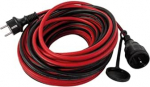 REV 0017250614 Strom pikenduskaabel 16A Rot-must 25m