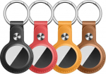 4-Pack Tag t&uuml;hi Houder koos Sleutelhangeriga, Anti-Lost AirTag Case, Tags Sleutelhanger &uuml;hildub Tag GPS-elemendi leidjate tarvikutega