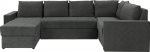 Mirjan24 Reton Maxi Corner Sofa, Corner Couch with Bed Box and Sleep Function, U-Shape Couch/Sofa, Upholstered Corner with Bed Function, Living Area, Couch Set, Sofa Set (Side: Left, Loca 21)