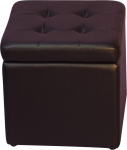 Heinz Hofmann 4445.S Cube Seat Imitation Leather 41 x 41 x 40 cm Black