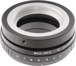 Hersmay M42-NEX Tilt-Shift 360&deg; Lens Adapter for M42 Mount Lens to E-Mount for Sony NEX5 NEX-F3 A6000 A6100 A6300 A6400 A6500 A6600 A5000 A5100 A3500 Alpha A5000 7 A7R A7S II III IV A9 DSLR Camera