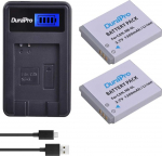 DuraPro 2-Pack NB-6L, NB-6LH Battery + LCD USB Charger for Canon PowerShot SX530HS, SX710HS, SX610HS, SX700HS, SX600HS, D30, S120, S200, SX510HS,110 is, IXY 10S Cameras