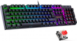 Redragon Mechanical Gaming Keyboard, QWERTZ Keyboard (German Layout) with Red Switch for PC Gamer Work, 105 Keys Programmable Wired Keyboard, Steel Case, RGB Lighting