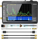 AURSINC Tinysa Ultra+ ZS407 spektrianal&uuml;saator, 4,0-tolline 100KHz-7,3GHz Tinysa k&auml;eshoitav sagedusanal&uuml;saator, 2-in-1 RF signaali generaator 100kHz kuni 900MHz MF/HF/VHF/UHF sisend, HW V0.5.4