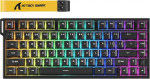 ATTACK SHARK R82 HE 8000Hz Rapid Trigger Keyboard, 0,005 mm RT t&auml;psus, traadiga RGB 75% m&auml;nguklaviatuur magnetl&uuml;lititega, reguleeritav k&auml;ivitamine, Snap Tap, PC/Mac, must