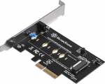 SilverStone Technology SST-ECM21-E - PCI-E x4 to M.2 (NGFF) Screwless Design laienduskaart toetab PCI-E Gen. 4 71151