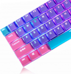 Tagantj&auml;rele valgustatud klahviklapid, 60 protsenti GK61 RK61 Anne Pro klaviatuurile, 104 PBT t&auml;issuuruses klahviklapid komplekt Ducky One 2 Mini 60% mehaanilisele m&auml;nguklaviatuurile Gateron Kailh MX