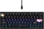 MechLands CIDOO C60 HE Wired Rapid Fast Gaming Keyboard vaikse magnetl&uuml;litiga, Hall Effect klaviatuur 8K Polling Rate, 0.125 ms latentsus, 63 klahvi kompaktne paigutus, Hot-Swap (must)