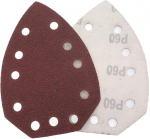 Sandpaper Hook and Loop Triangle Sanding Pa, Pack of 10, Self-Adhesive Sandpaper, Triangle, 11 Holes, Sander, Hook, Sanding Disc, Sanding Tools for Polishing, Grit 60/120/240 (240)