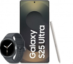 Samsung Galaxy S25 Ultra AI nutitelefon Galaxy AI-ga, 12GB RAM, 1TB m&auml;lu, Titanium Black, 3-aastane tootja garantii + Galaxy Watch8 nutikell.
