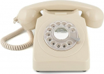 GPO klassikaline 70ndate disainitelefon, l, kreemikas