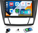 2+64G Android 13 CAMECHO 9-tolline autoraadio BMW seeria 1 E81 E82 E87 E88 2004-2011 juhtmevaba Carplay Android auto, GPS navigatsiooniradio puuteekraaniga HD Bluetoothiga WiFi RDS FM + tagurdamine