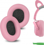 GEEKRIA roosa kunstnahast asendusk&otilde;rvapadjad Razer Kraken Kitty V2 Pro, Barracuda, Barracuda X Memory Foam jaoks