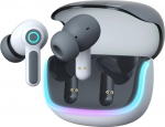 SANAI Gaming-Ohrh&ouml;rer mit aktiver Ger&auml;uschunterdr&uuml;ckung, kabelloses Bluetooth, LED-Beleuchtung, lange Akkulaufzeit, hoher Bass-Sound, handlich, kompatibel mit den meisten mobilen Ger&auml;ten (wei&szlig;)