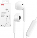 JVC HAF17MW k&otilde;rvaklapid mikrofoni ja puldiga - valge