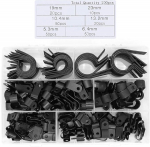 Pakend 200 vooliku kinnituse P-t&uuml;&uuml;pi klambrid Nailon kaabliklamber kinnitus plastist traadiklambrid kaabli klamber kaablijuhtme klamber