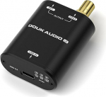 Nobsound Douk Audio U2 USB to Toslink optiline ja koaksiaal muundur koos digitaalse liidesega arvutile, s&uuml;learvutile, Android mobiiltelefonile, must
