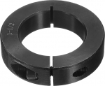 sourcing map 2 Pieces Single Split Shank Collar, 1-1/2" Bore, One Piece Tension Collar, 2-1/2" OD, 0.55" Thickness, Black Oxide Lock Collar Clamp with Adjusting Screws (1045 Steel)