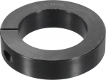 sourcing map Einzelne geteilte Schaftmanschette, 3,8 cm Bohrung, einteiliger Spannring, 7,6 cm Au&szlig;endurchmesser, 11/16 Zoll Dicke, schwarzer Oxidstahl-Set, Schraubverschluss-Kragenklemme