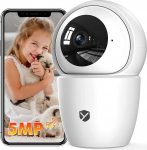 2K valvekaamera WiFi Indoor 360&deg; PTZ Baby Camera WiFi 2.4G/5G Tracking Auto tuvastamine Inimloomad ja sireen (5 MP)