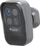 TOUCANi traadita turvakaamera PRO - 1080p sise- ja v&auml;liskaamera radari liikumistuvastusega, 2-suunaline heli, XL aku, Google Home, Alexa ja Echo &uuml;hilduv, ei vaja tellimust.