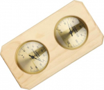 HOMSFOU Sauna Hygrothermograph mit Temperatur und Luftfeuchtigkeitsmesser Wandmontage f&uuml;r Innenbereiche Wie Sauna Kindergarten und Garten