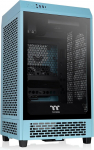 Thermaltake The Tower 200 Turquoise Mini-ITX vertikaalne vitriinklaas karastatud klaasist 2 x CT140 Eelpaigaldatud 280 mm AIO Toetab GPU-d kuni 380 mm ulatuses