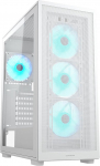 COUGAR Gaming | Arvutikarp | MX220RVBWHITE - Keskmine ATX korpus - 4 eelpaigaldatud ARGB ventilaatorit 120mm - Maksimaalne jahutusv&otilde;imsus - Toetab USB 3.2 Gen 2 Type C &uuml;hendust