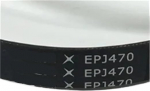 2-osaline mootorrattad kummiast koos mit mit mit mit mitme Schlitzen EPJ 470 EPJ470 6-Rippen-F&ouml;rderband, Rollenlaufband
