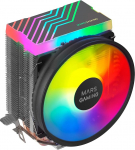 Mars Gaming MCPU33, Dual FRGB protsessorijahuti, 3 Heatpipes HCT, TDP 140W, Ultra-Quiet PWM 11 cm ventilaator