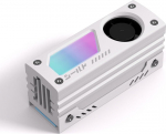 EZDIY-FAB Shield ARGB M.2 SSD jahuti 20mm PWM ventilaatoriga, Premium alumiinium disain, 5V 3-pin ARGB Sync, suure j&otilde;udlusega SSD jahuti M.2 2280-le, valge, 1-pack