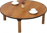 Japanischer runder klappbarer Couchtisch, niedriger Teetisch zum Sitzen, vielseitiger Ess- und Arbeitstisch, platzsparendes Design f&uuml;r Schlafzimmer und Teestube (60 x 30 cm)