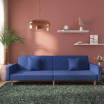 ZEYUAN Diivanvoodi 2-kohaline 2 padjaga sinine kangas, Lounge diivan, diivanid ja diivanid, l&otilde;&otilde;gastav diivan, diivan elutuppa - 375904