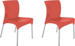 resol Moon Chair Plastist 58,50 x 50 x 80,50 cm Punane