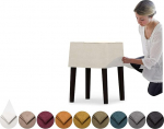 Nils Stool Cover Asenduskate Heavy Duty 1 t&uuml;kk Pehme vastupidav pestav kangas, mida on lihtne puhastada ja vahetada (Crown, Ivory)