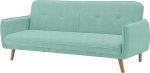 AVANTI TRENDSTORE - Pedros - Microfibre Sofa Bed in Mint Colour - with Bed Function - Dimensions LAP 188 x 80 x 85 cm