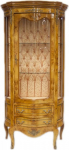 Casa-Padrino barokk vitriin p&auml;hklipuust K 180 cm, B 88 cm - Vitriinkapp - kapp