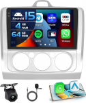 Inefala 4+64G Android 15 autoraadio Ford Focus 2004-2011 koos 9-tollise sisekraaniga, mis toetab traadita Carplay ja Androidi autode peegellinki raadio FM/RDS GPS WiFi BT SWC