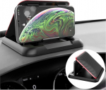 JNNJ auto armatuurlaua silikoonist mittelibisev matt, auto telefoni hoidja mittelibisev matt, auto telefoni hoidja mittelibisev matt, multifunktsionaalne keskkonsooli armatuurlaua mobiiltelefoni hoidja (punane)