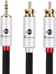BOAACOUSTIC JIB Jack to RCA kaabel High End RCA kaabel Audio & Hifi 3.5 mm to RCA kaabel TV, PC, mobiiltelefon, MP3 m&auml;ngija, k&otilde;lar, kodukino, autoraadio, tahvelarvuti, v&otilde;imendi, helibaar 1 m