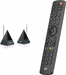 Infrapuna pikendus - Marmitek Powermid XL - juhtimispultide juhtmevaba juhtimine oma AV-seadmetega teisest ruumist selle IR-kordaja & One for All Contour 8 universaalse kaugjuhtimispuldi TV abil.
