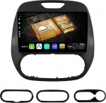 SXAUTO - 6G + 128G - Android 14 IPS autoraadio Renault Kaptur Captur (2014-2019) - Sisseehitatud Carplay/Android Car/DSP - LED kaamera + MIC - DAB roolijuhtimiss&uuml;steem Fast Boot 360-CAM WiFi - 2 DIN 9