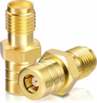 Bingfu DAB autoantenni adapter SMA naissoost SMB-pistiku adapter 2 t&uuml;kki, mis &uuml;hildub DAB+ autoantenni Pigit kaabliga