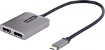 StarTech. com USB-C ja Dual DisplayPort 1.4 adapter, USB-C Multi-Monitor MST Hub, Dual 5K 60Hz DP Laptop Display Extender / Splitter, HDR, eriti pikk integreeritud kaabel, ainult Windows (MST14CD122DP)